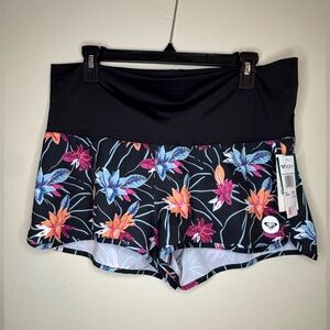 Roxy Floral 4-Way Stretch Board Shorts Women’s L NWT